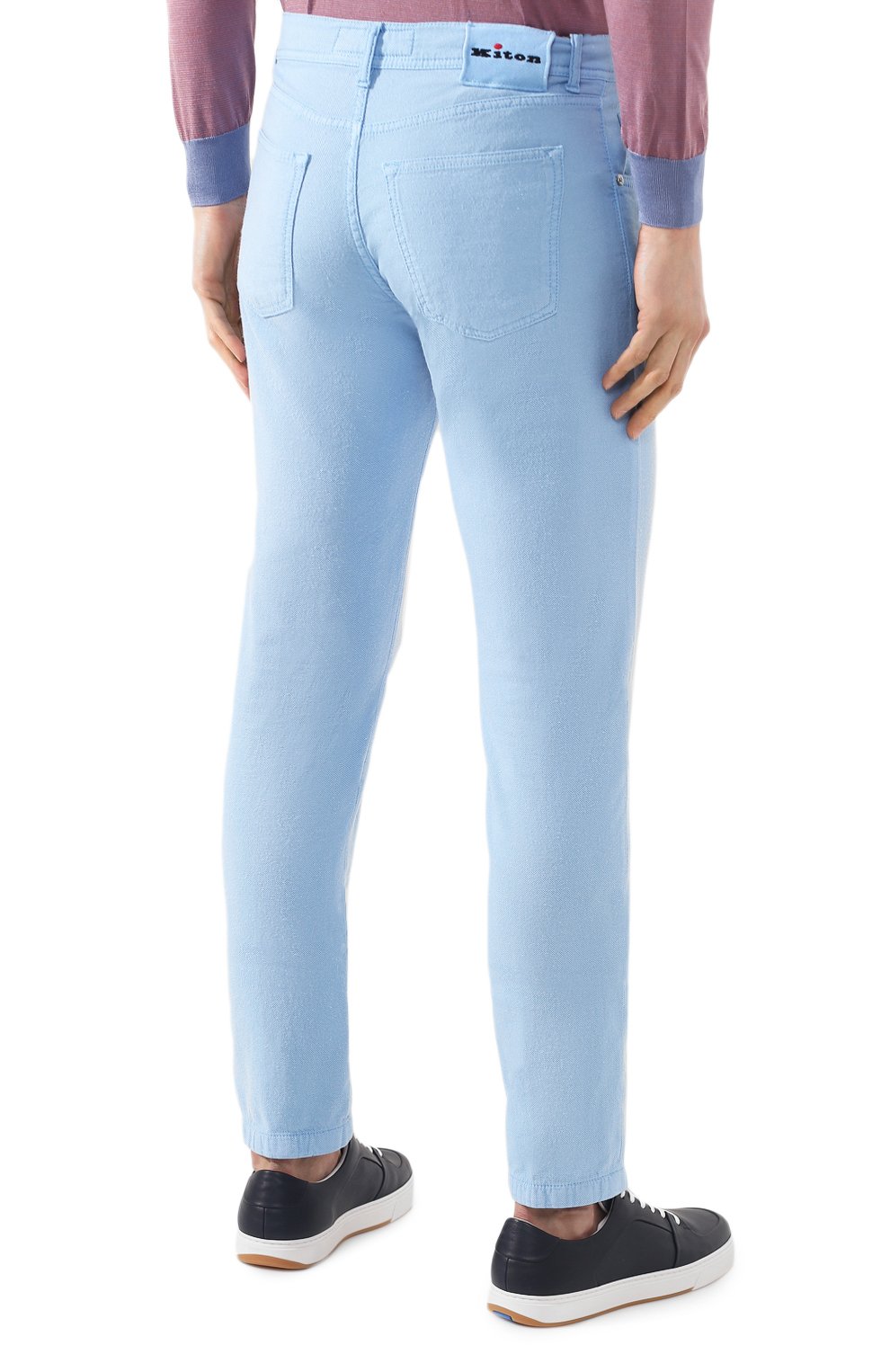 Брюки KITON голубого цвета по цене 109000 руб., арт. UPNJSJ07S73, фото 4 Брюки KITON, арт. UPNJSJ07S73, фото 4