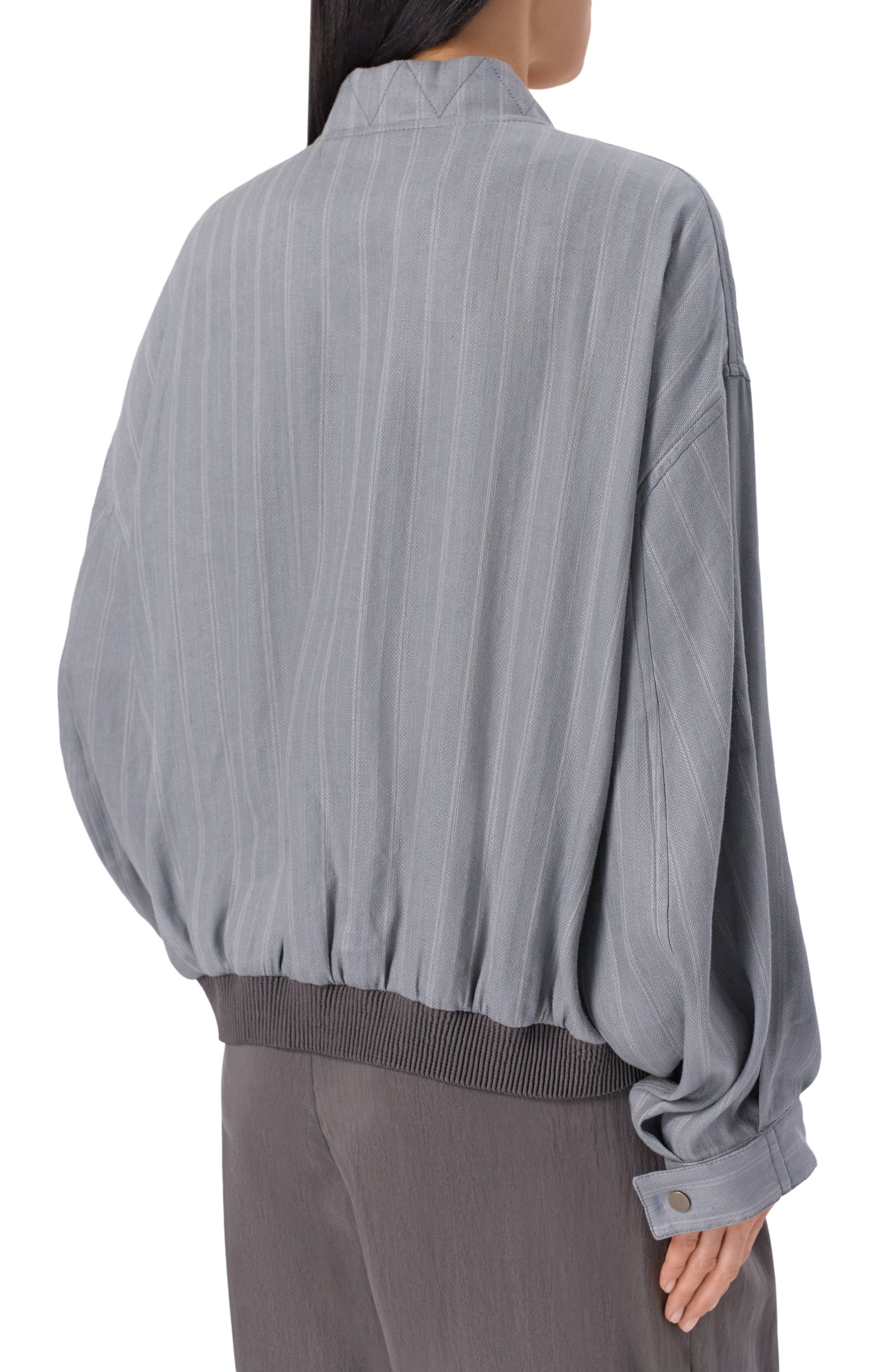 Бомбер изо льна и шелка GIORGIO ARMANI, арт. GW002590/TE18800, фото 4