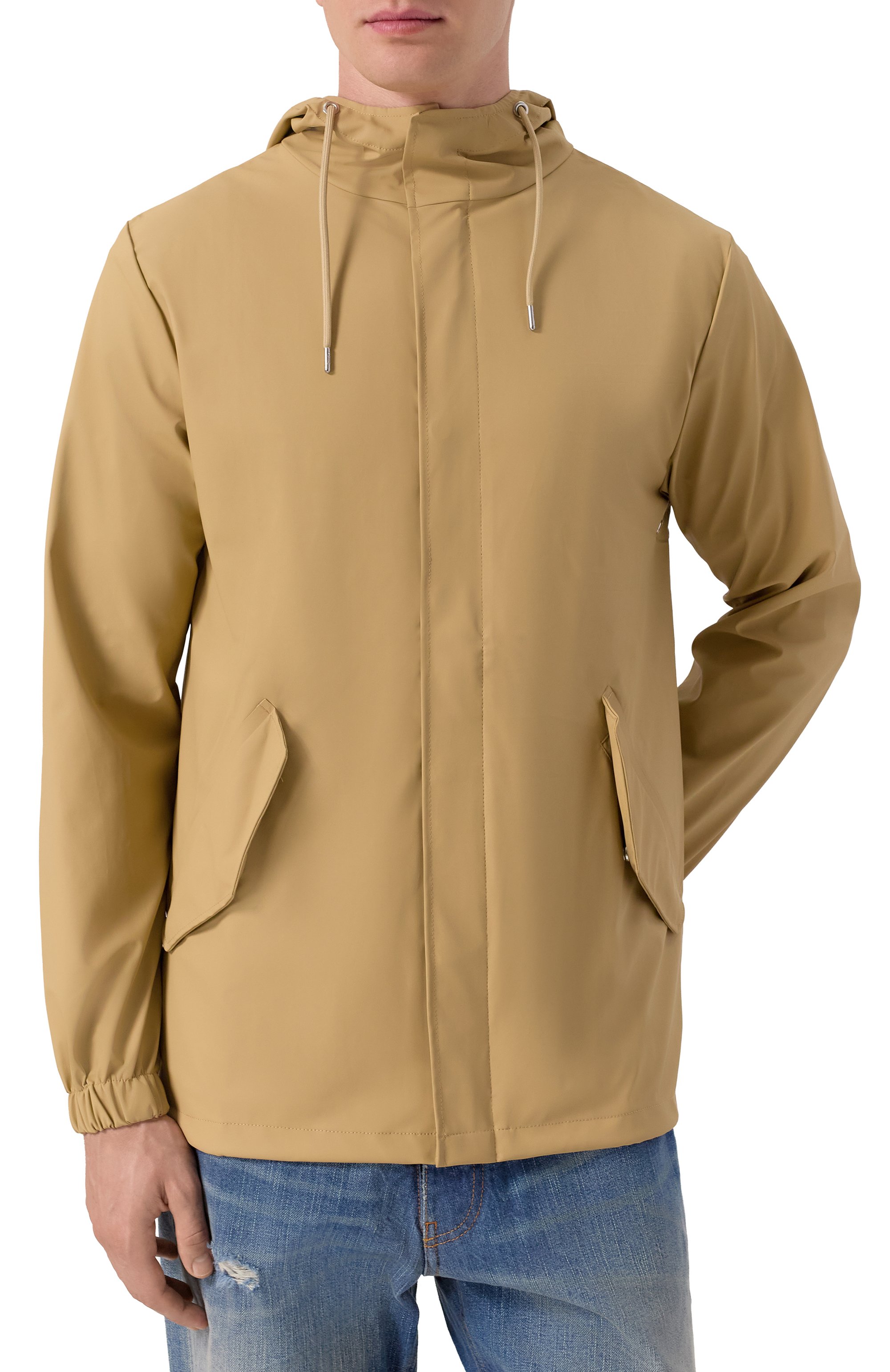 Плащ RAINS бежевого цвета по цене 17550 руб., арт. RA18010, фото 3 Плащ RAINS, арт. RA18010, фото 3