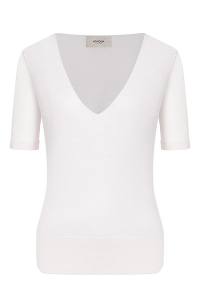 Женская пуловер изо льна и шелка AGNONA, арт. K011025E/0L180PE