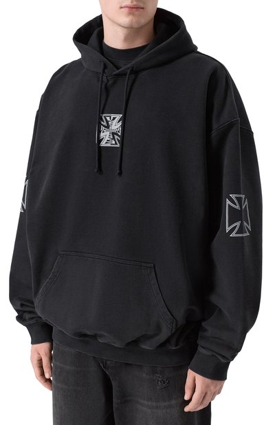 Хлопковое худи VETEMENTS, арт. ME76HD161B/1302 M0LLET0N, фото 3