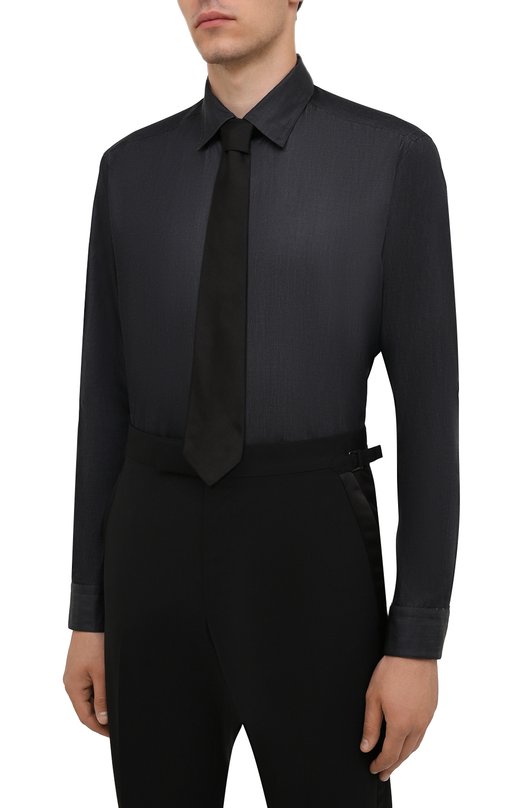 Хлопковая сорочка Zilli MFW-7026-0175/U0175/833 Чёрный  MFW-7026-0175/U0175/833 Фото 4