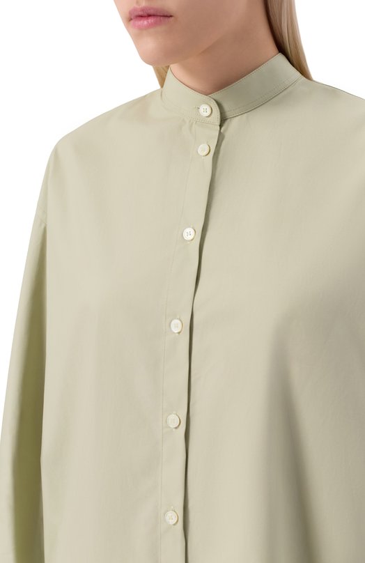 Хлопковая рубашка Noble&Brulee NB001NB/10А/140725/53 Зелёный  NB001NB/10А/140725/53 Фото 5