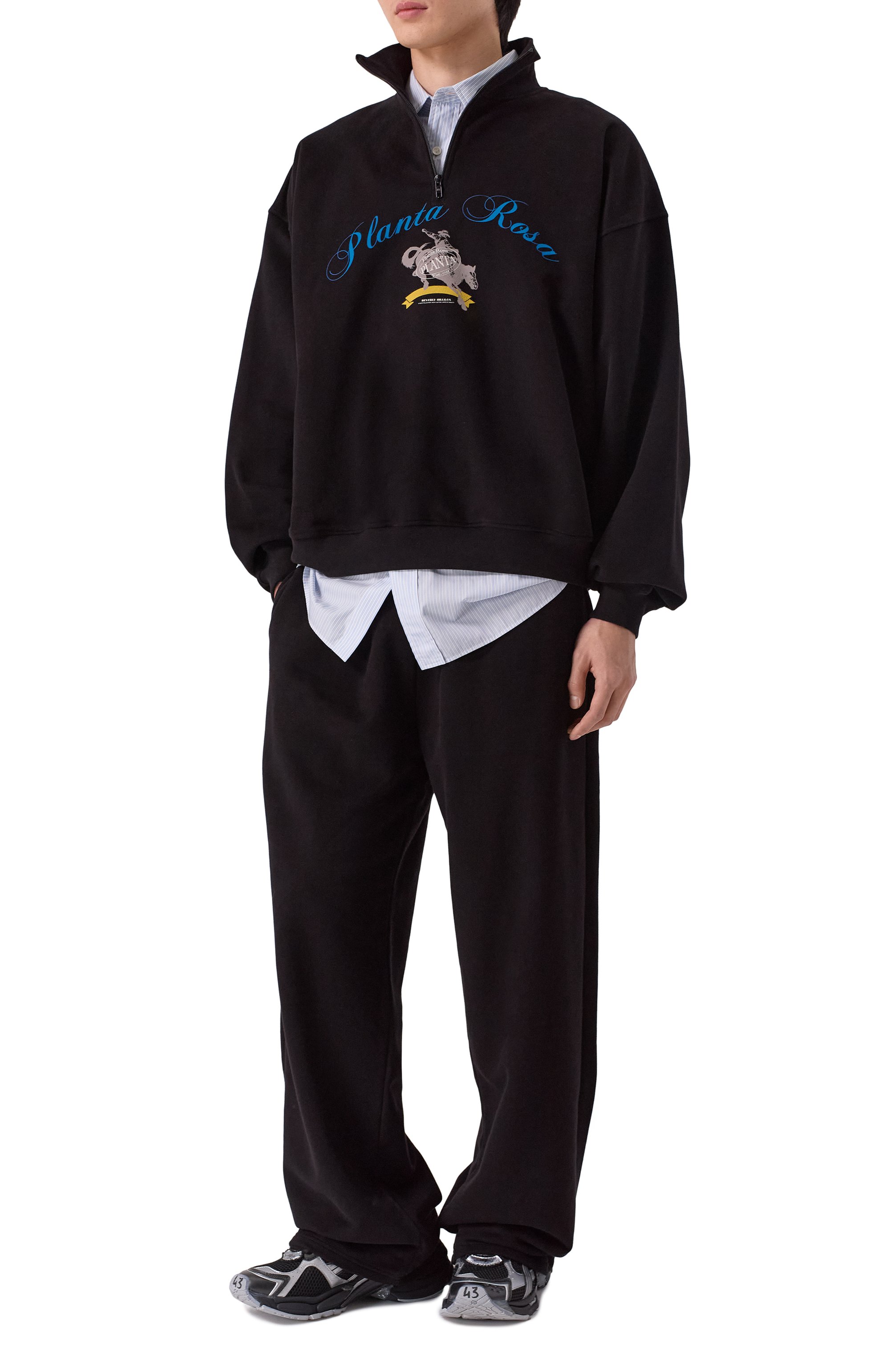 Хлопковый свитшот PLANTA ROSA, арт. PR/A1/RODEO-SOLITUDE/370VELVET, фото 2