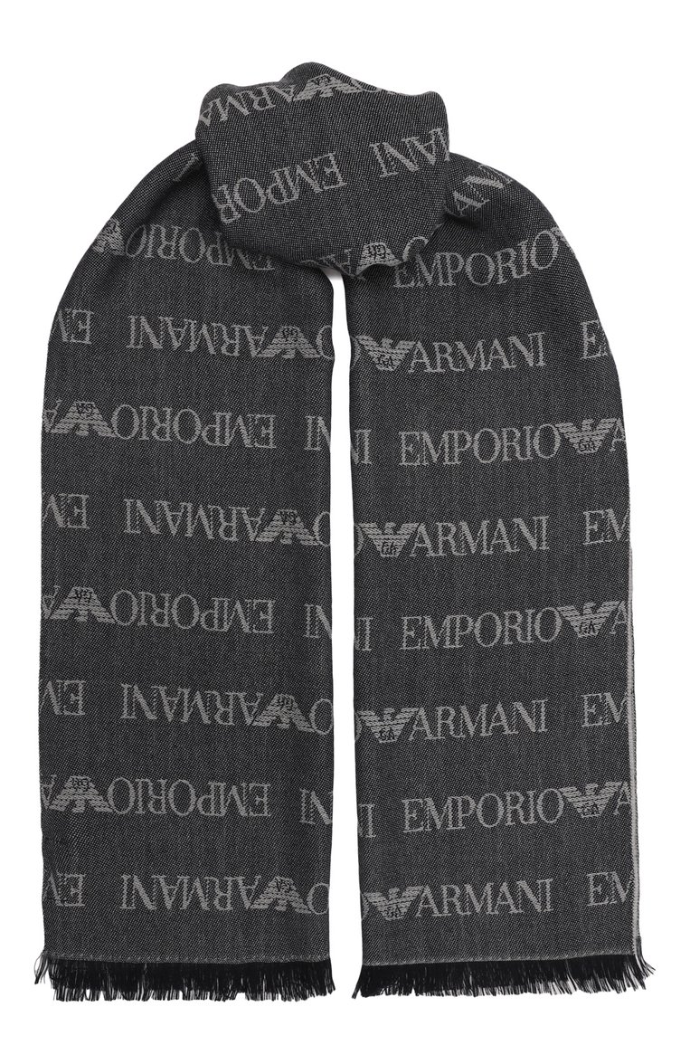Мужской темно-синий шарф EMPORIO ARMANI купить в интернет-магазине ЦУМ ...