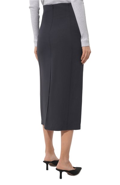 Юбка из вискозы и льна BRUNELLO CUCINELLI, арт. MH579B1317, фото 4