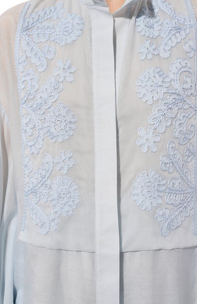 Блузка из хлопка и шелка LILA EUGENIE, арт. 2516, фото 5