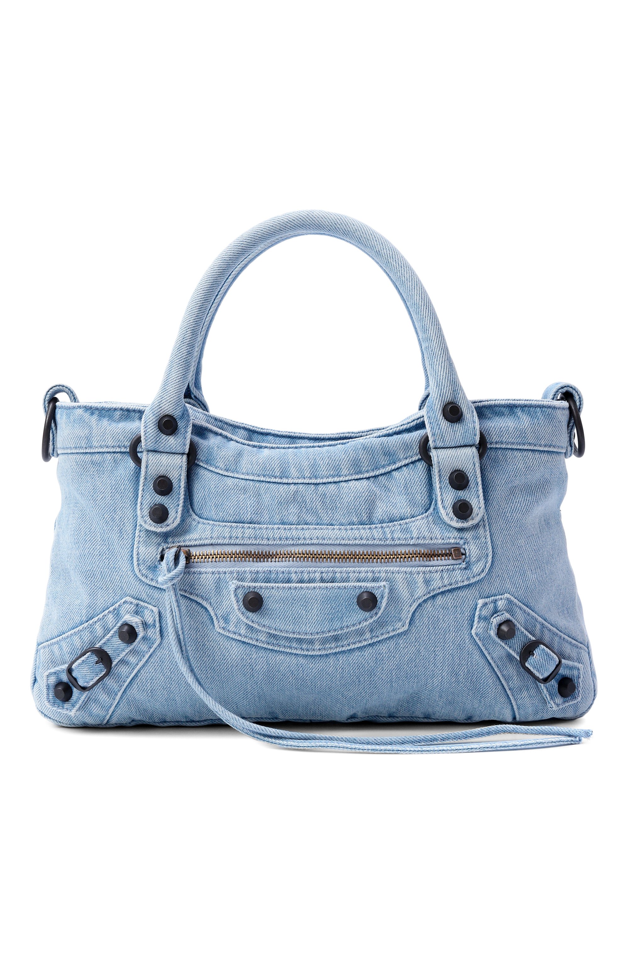 Сумка le city first BALENCIAGA голубого цвета по цене 308000 руб., арт. 866958/2ACJB, фото 1 Сумка le city first BALENCIAGA, арт. 866958/2ACJB, фото 1