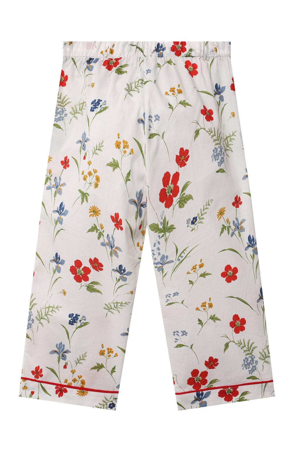 Хлопковая пижама LITTLE YOLKE кремового цвета по цене 10550 руб., арт. AW21-12C-ME-FL, фото 6 Хлопковая пижама LITTLE YOLKE, арт. AW21-12C-ME-FL, фото 6