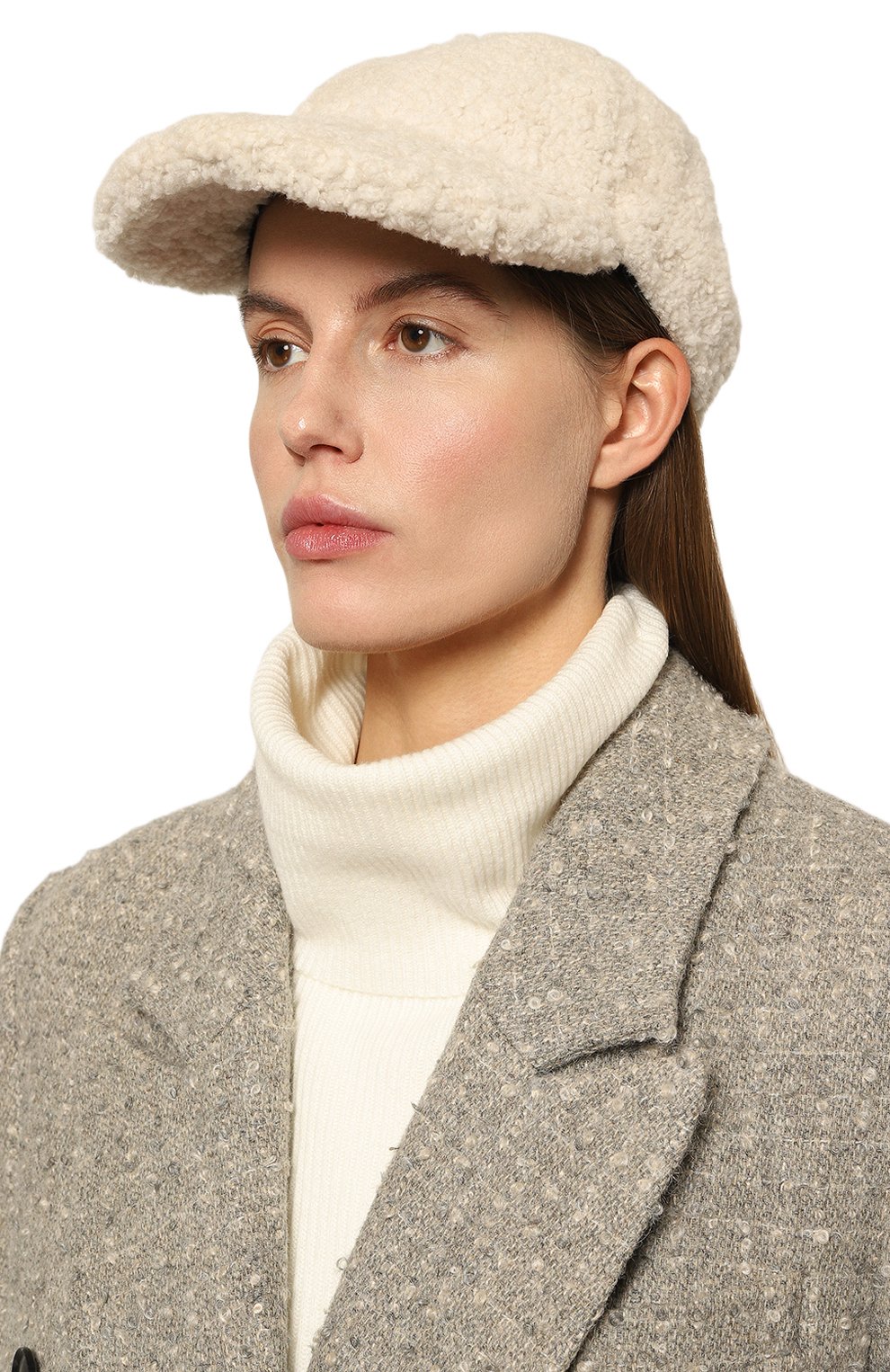 Меховая бейсболка из овчины SIMONETTA RAVIZZA, арт. F04HT15H1, фото 2