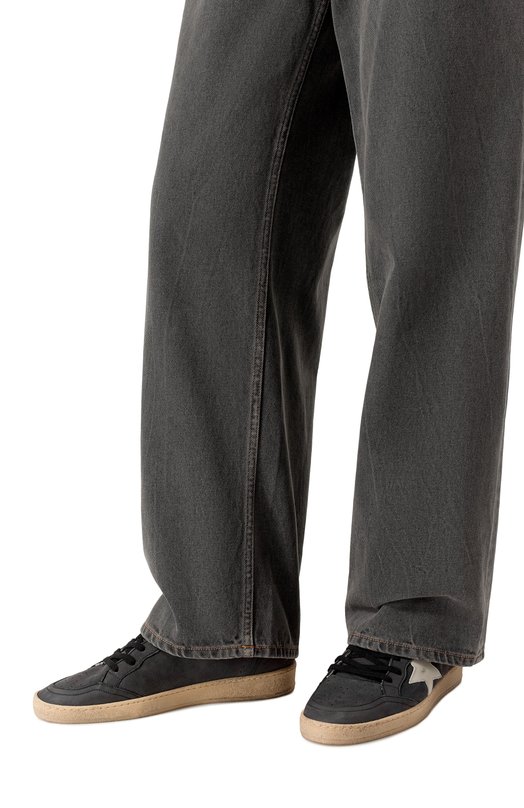 Кожаные кеды Ball Star LTD Golden Goose Deluxe Brand GMF00117.F006215 Серый  GMF00117.F006215 Фото 3