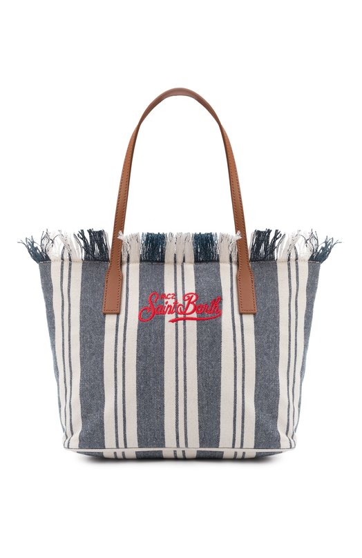 Сумка-тоут City medium MC2 Saint Barth CBMF001-01762L/CITY BAG MID FRINGE Синий CBMF001-01762L/CITY BAG MID FRINGE