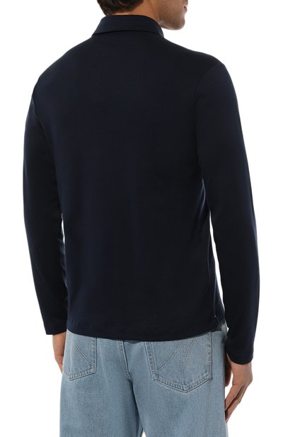 Хлопковое поло PAUL&SHARK темно-синего цвета по цене 33000 руб., арт. 14311746/S, фото 4 Хлопковое поло PAUL&SHARK, арт. 14311746/S, фото 4