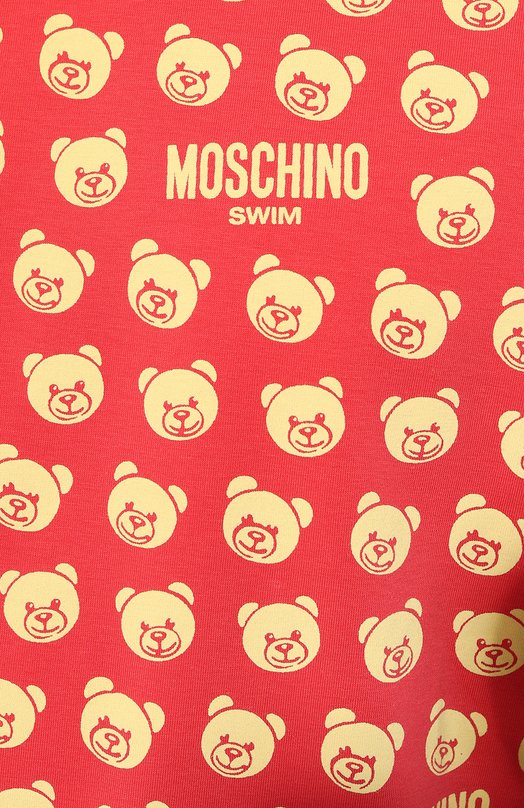 

Хлопковая футболка Moschino, Красный