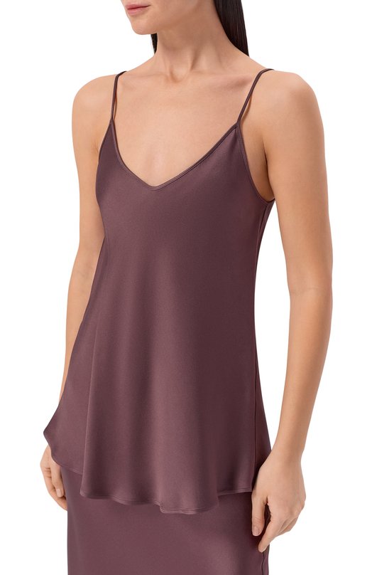 Атласный топ Antonelli Firenze P5498Q/355C Коричневый  P5498Q/355C Фото 3