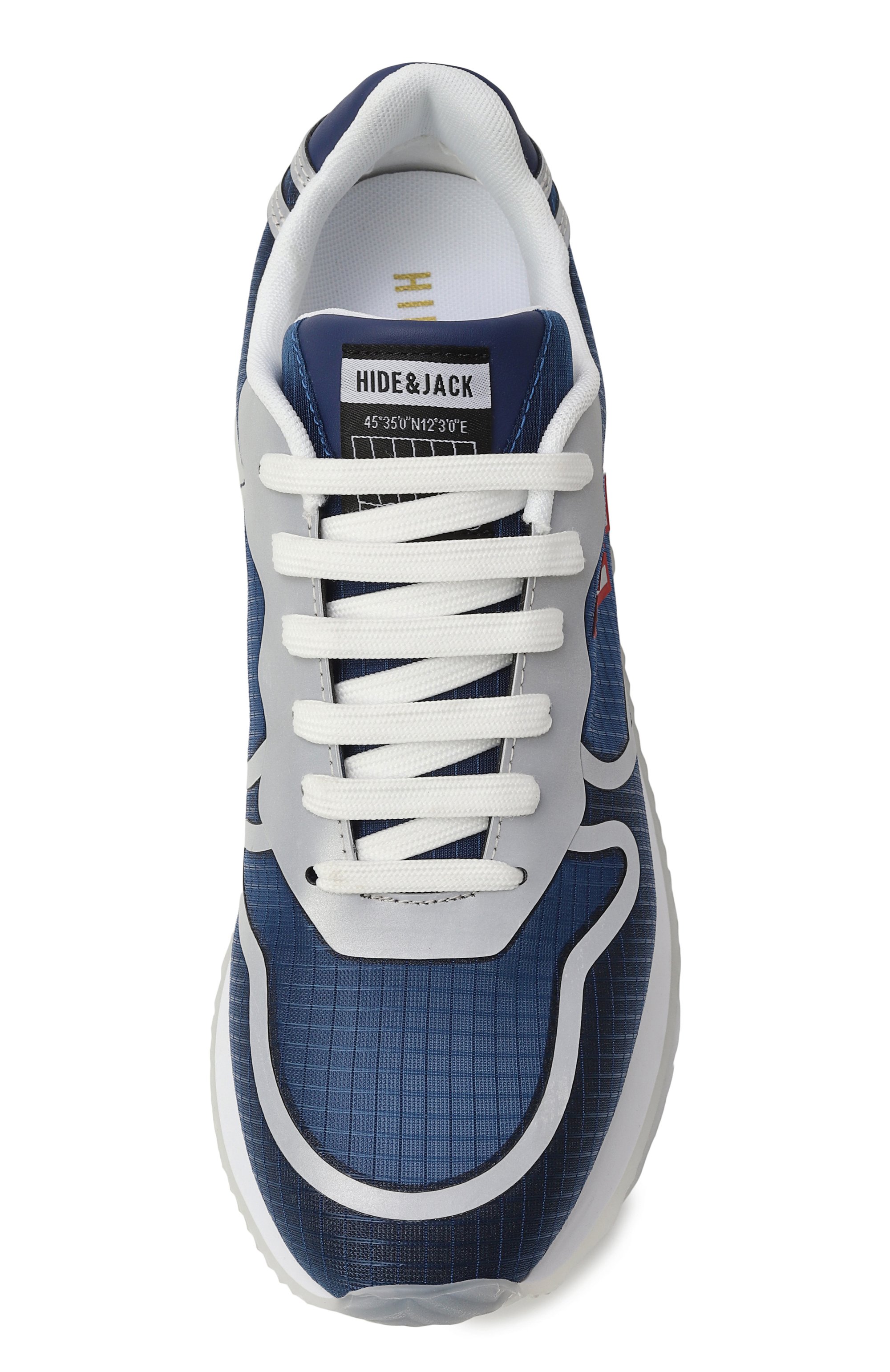 Текстильные кроссовки over HIDE AND JACK, арт. 0STRLBLUWHT, фото 6