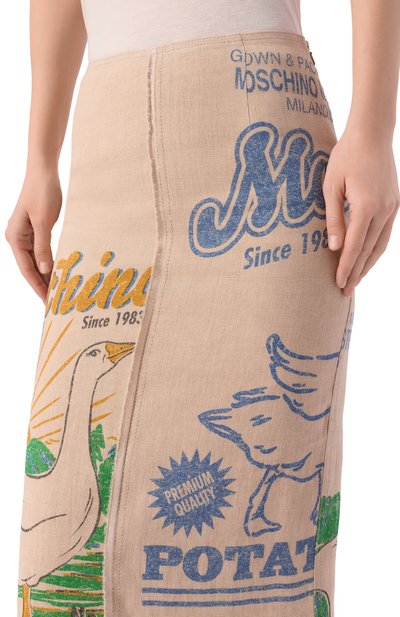 Льняная юбка MOSCHINO, арт. A0117/0421, фото 5