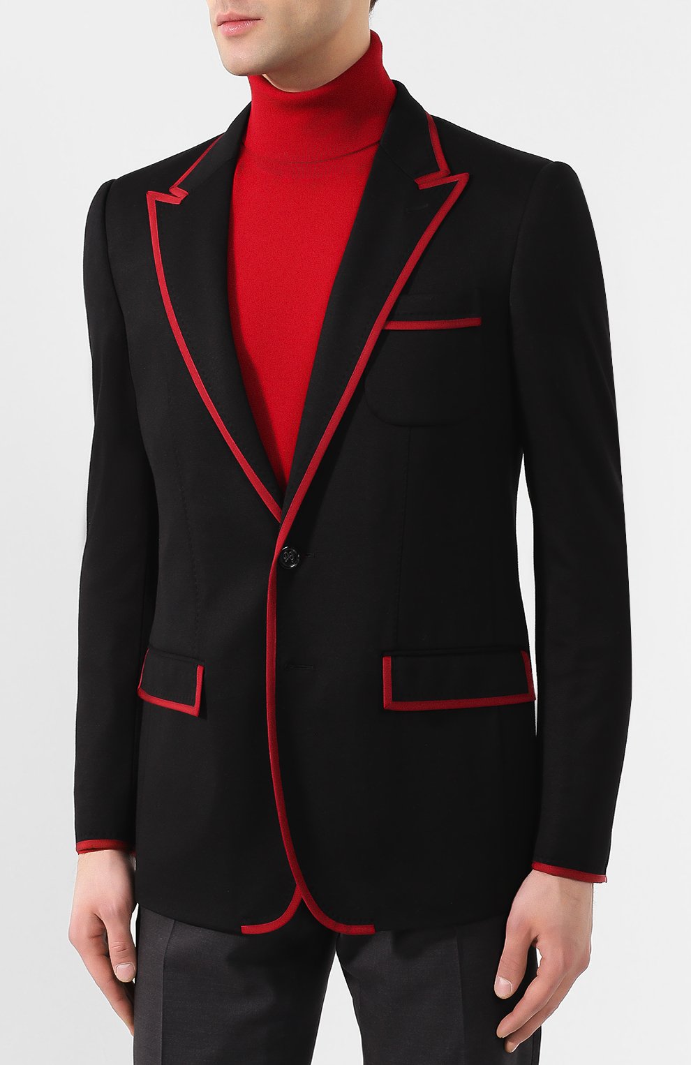 Пиджак из смеси вискозы и хлопка DOLCE & GABBANA, арт. G2M04T/FUGI2, фото 3