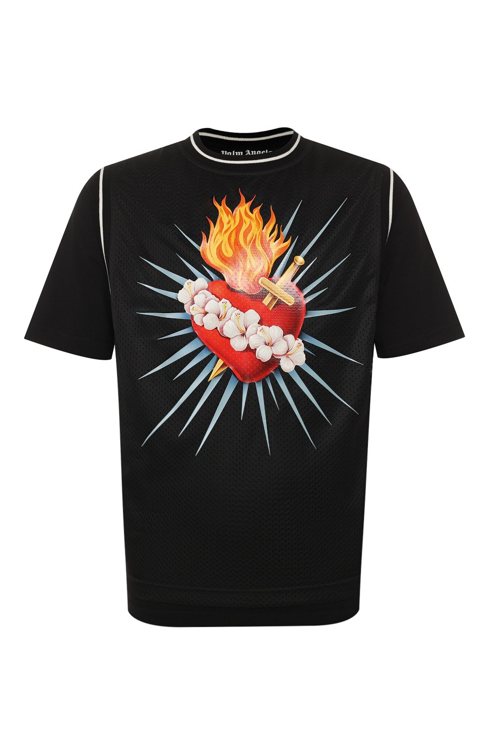 Хлопковая футболка PALM ANGELS, арт. PMAA045S207740151088, фото 1