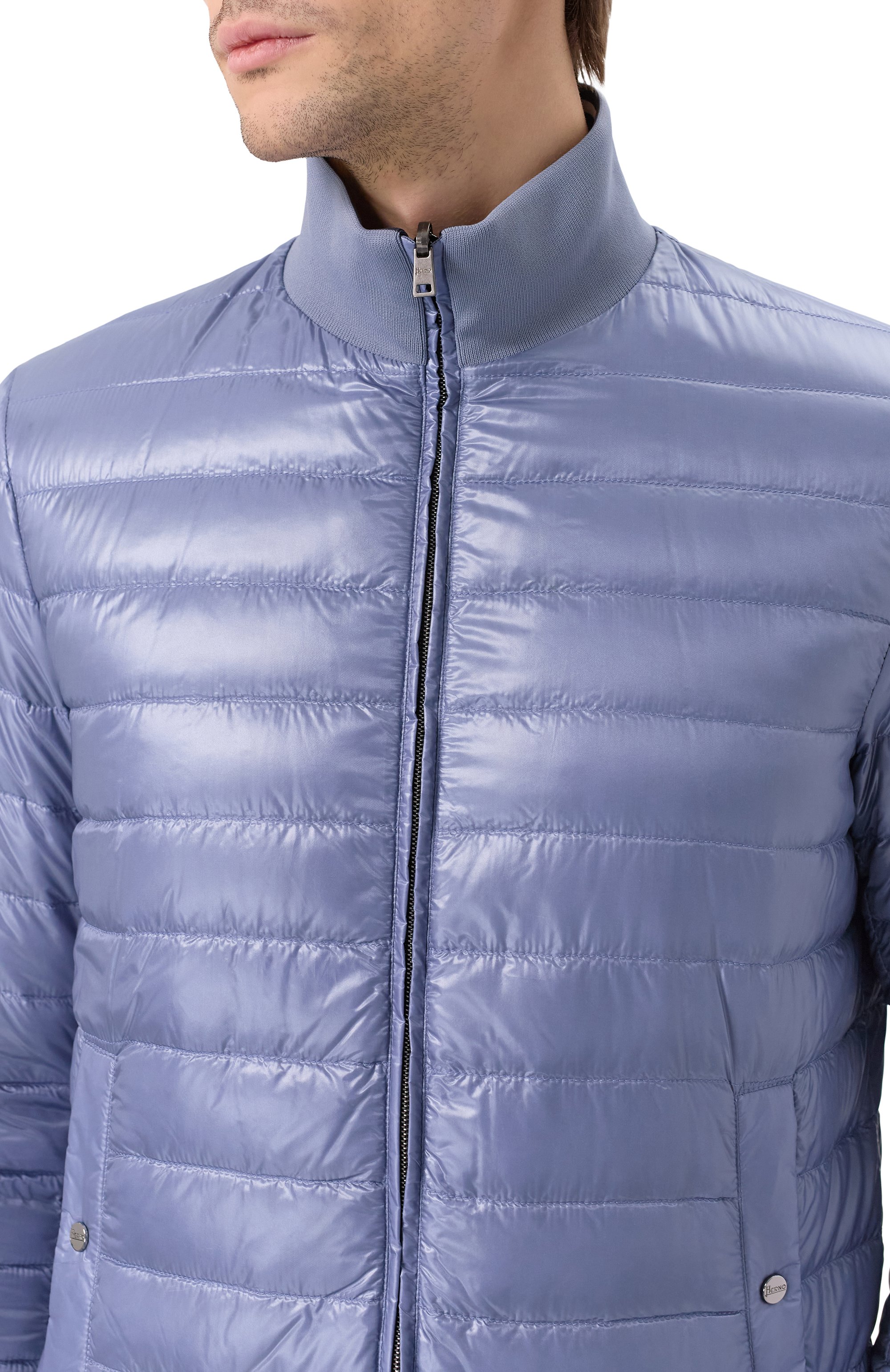 Двусторонняя куртка HERNO голубого цвета по цене 99500 руб., арт. PI001206U/12017Z, фото 5 Двусторонняя куртка HERNO, арт. PI001206U/12017Z, фото 5