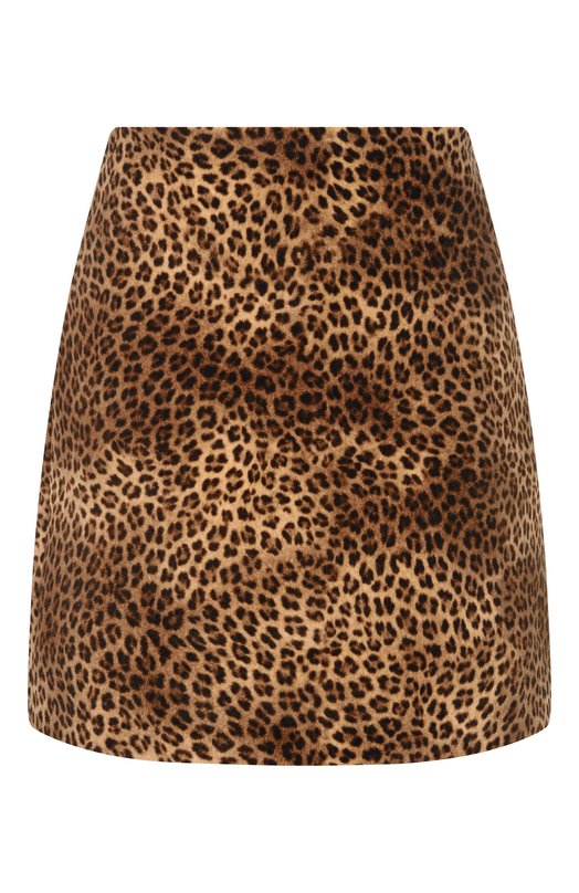 Бархатная юбка Weekend Max Mara WKDDISC0 Леопардовый WKDDISC0