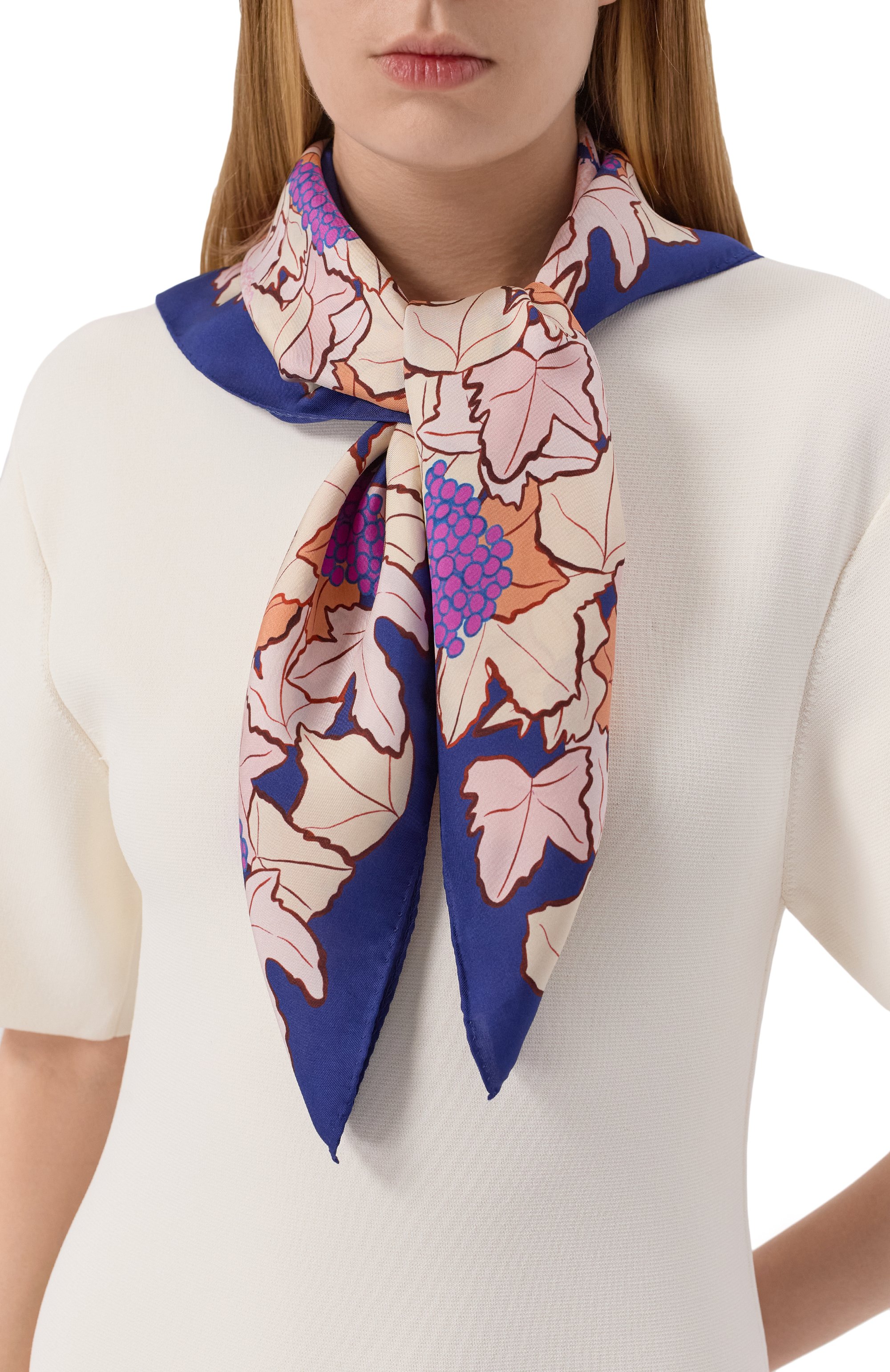 Шелковый платок rue des saules PETITJEAN PARIS, арт. 7C17, фото 2