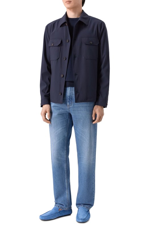 Замшевые мокасины Granprix Blu Barrett GPX-11727.17/LIGHT CASHEMERE Синий  GPX-11727.17/LIGHT CASHEMERE Фото 2