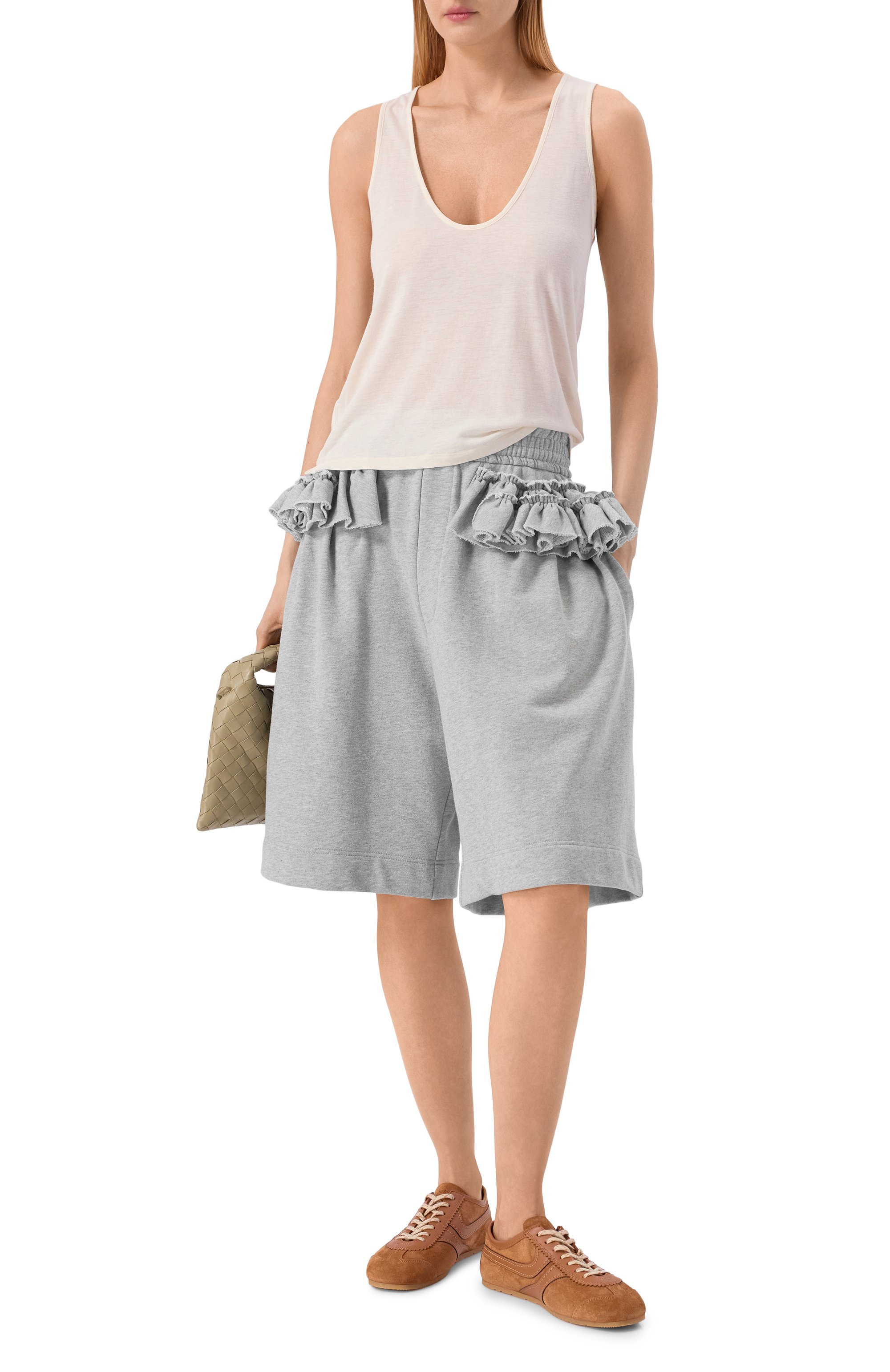 Хлопковые шорты DRIES VAN NOTEN, арт. 011177/3610, фото 2