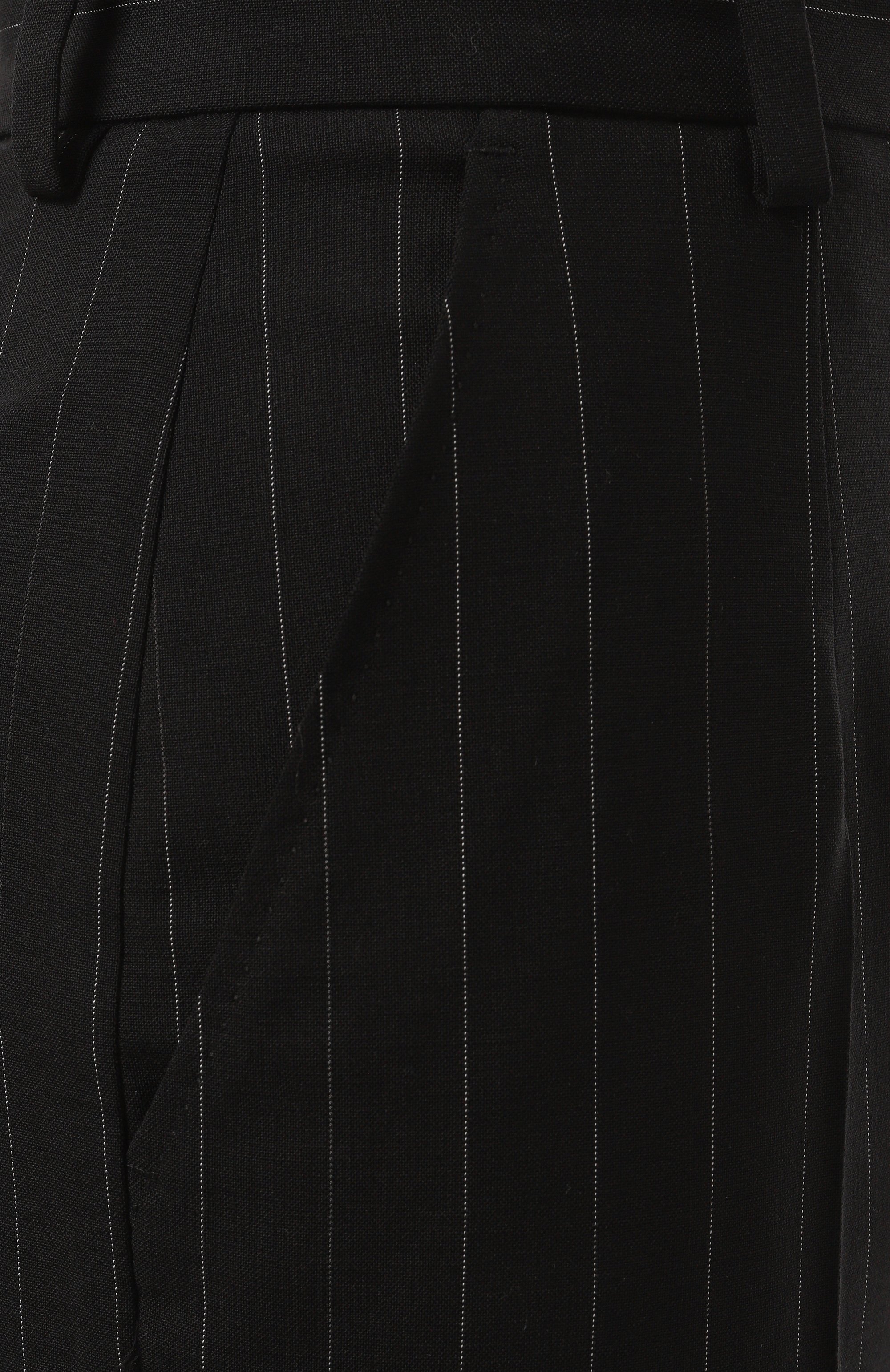 Шерстяные брюки DOLCE & GABBANA черного цвета по цене 95500 руб., арт. FTAM2T/FRBDK, фото 6 Шерстяные брюки DOLCE & GABBANA, арт. FTAM2T/FRBDK, фото 6