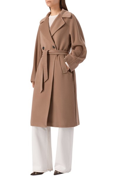Шерстяное пальто WEEKEND MAX MARA бежевого цвета по цене 103000 руб., арт. RESINA, фото 3 Шерстяное пальто WEEKEND MAX MARA, арт. RESINA, фото 3
