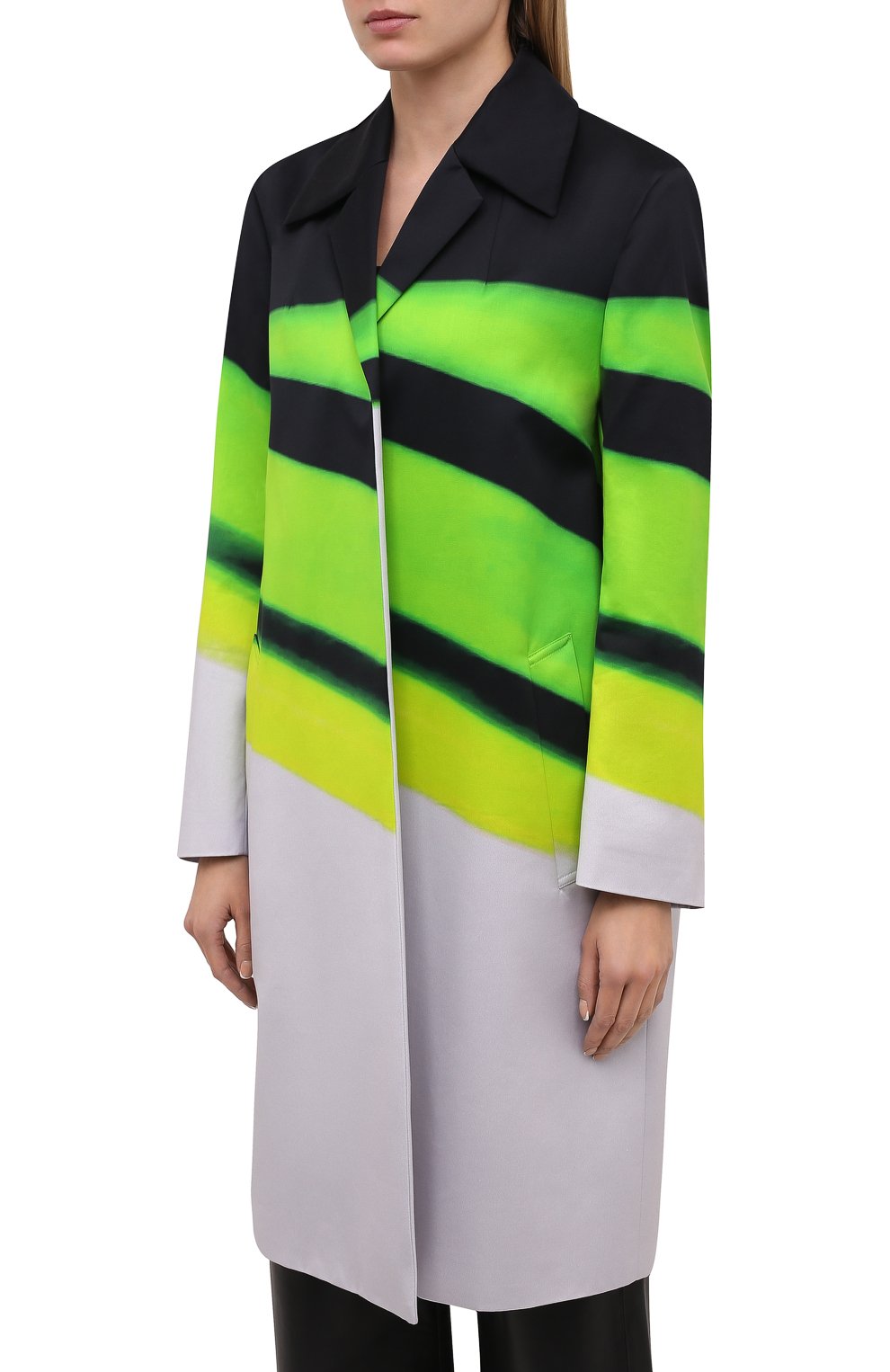 Хлопковое пальто DRIES VAN NOTEN, арт. 211-30232-2142, фото 3