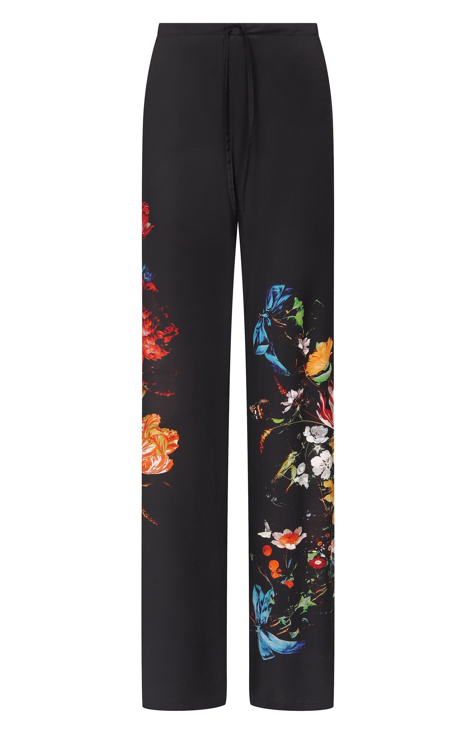 Брюки из вискозы DRIES VAN NOTEN черного цвета по цене 79550 руб., арт. 010901/4087, фото 1 Брюки из вискозы DRIES VAN NOTEN, арт. 010901/4087, фото 1