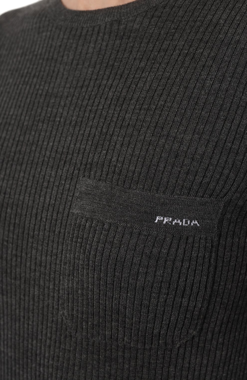 Пуловер из шерсти и шелка PRADA, арт. P24C1N-1XA3-F0480-202, фото 5