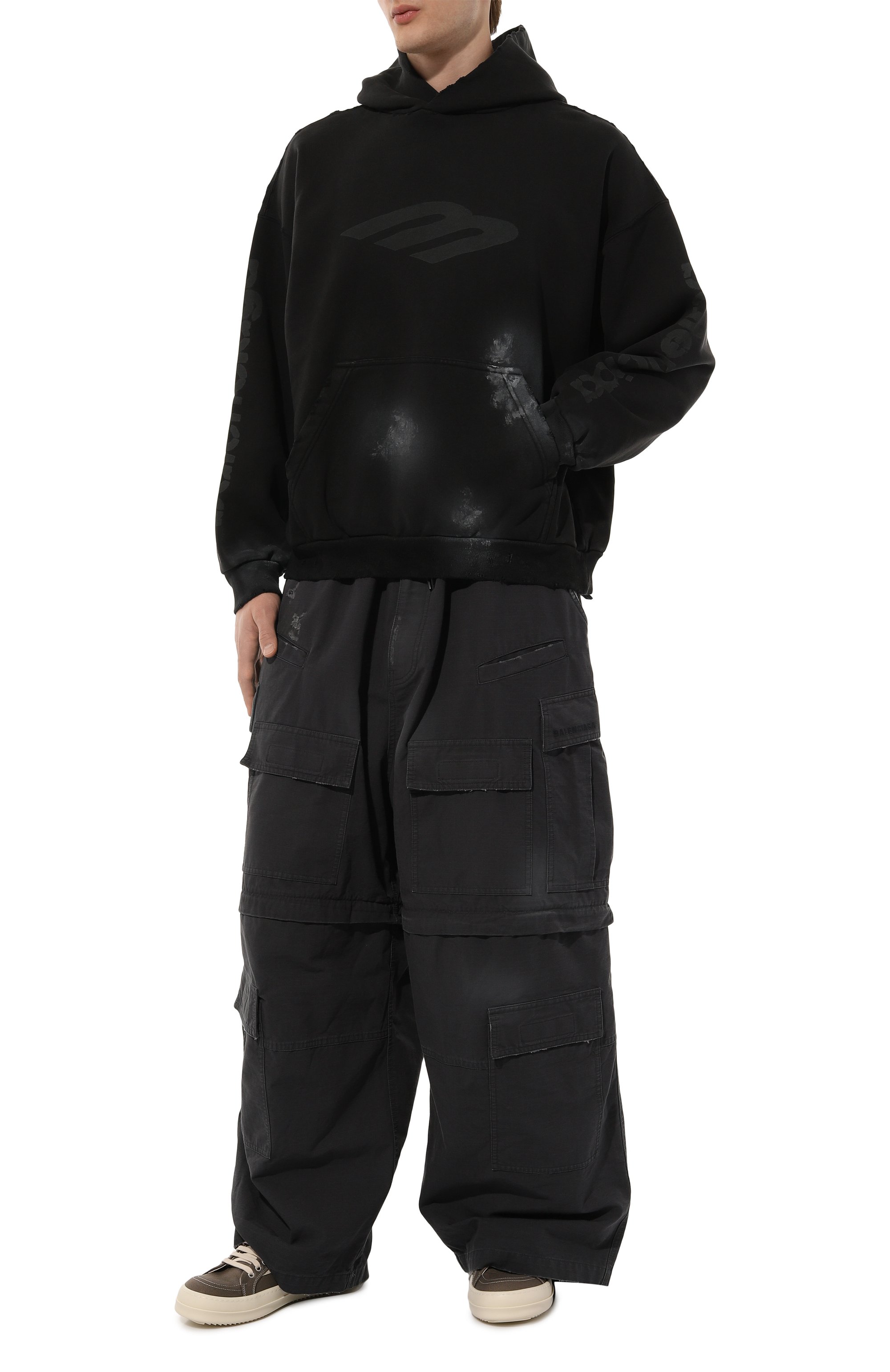 Хлопковое худи BALENCIAGA, арт. 767877/TQVT7, фото 2