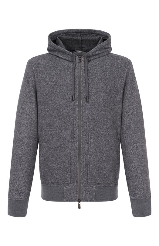 Кардиган из хлопка и шерсти Capobianco 19M409.FS00. Серый 19M409.FS00.