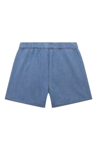 Джинсовые шорты MOSCHINO синего цвета по цене 16500 руб., арт. HDQ01C/L0E22/10-14, фото 2 Джинсовые шорты MOSCHINO, арт. HDQ01C/L0E22/10-14, фото 2