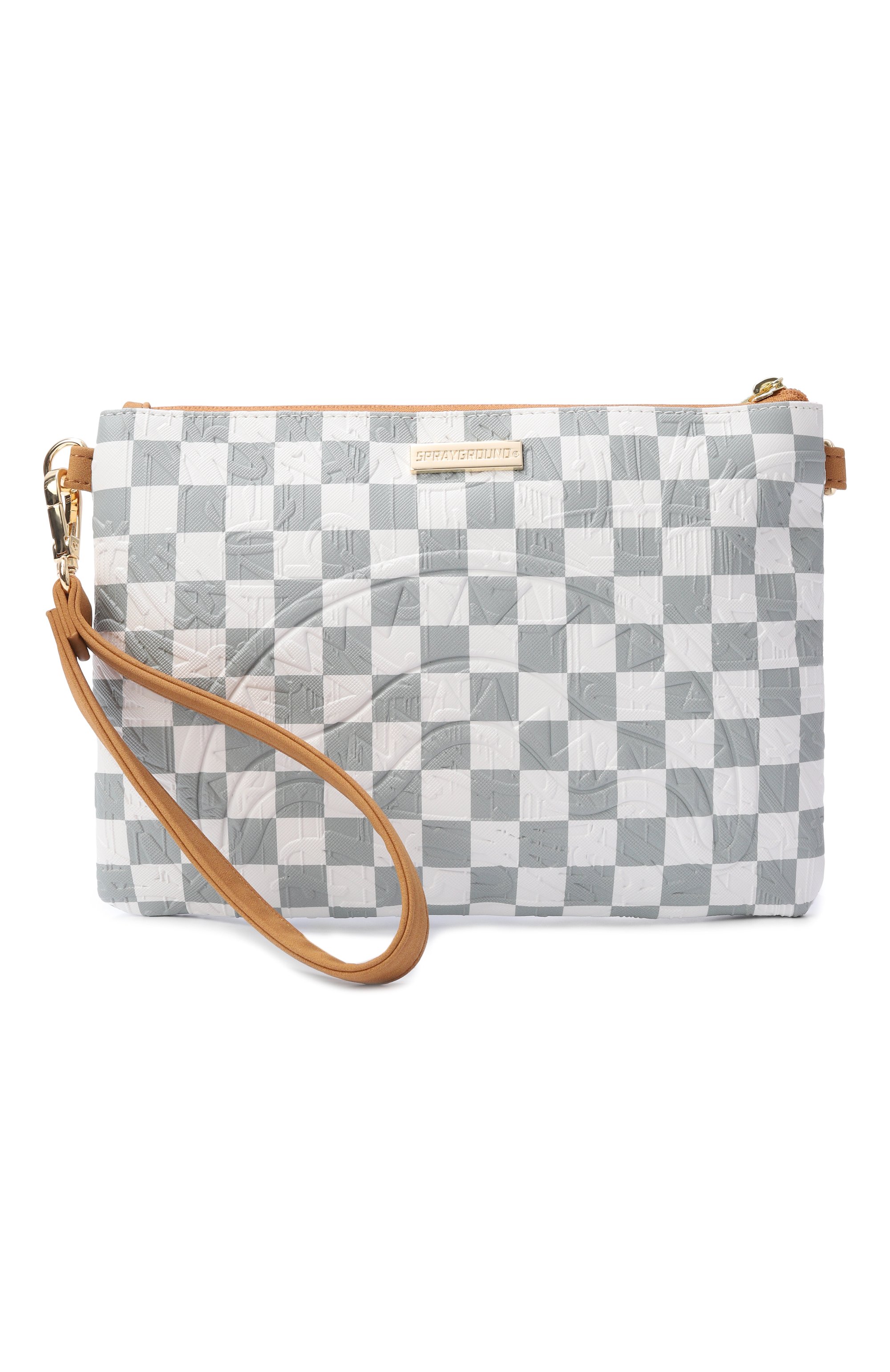 Клатч 3 am SPRAYGROUND светло-серого цвета по цене 13200 руб., арт. 910B8984NSZ/3AM CREAM CR0SSB0DY P0UCHETTE, фото 5 Клатч 3 am SPRAYGROUND, арт. 910B8984NSZ/3AM CREAM CR0SSB0DY P0UCHETTE, фото 5