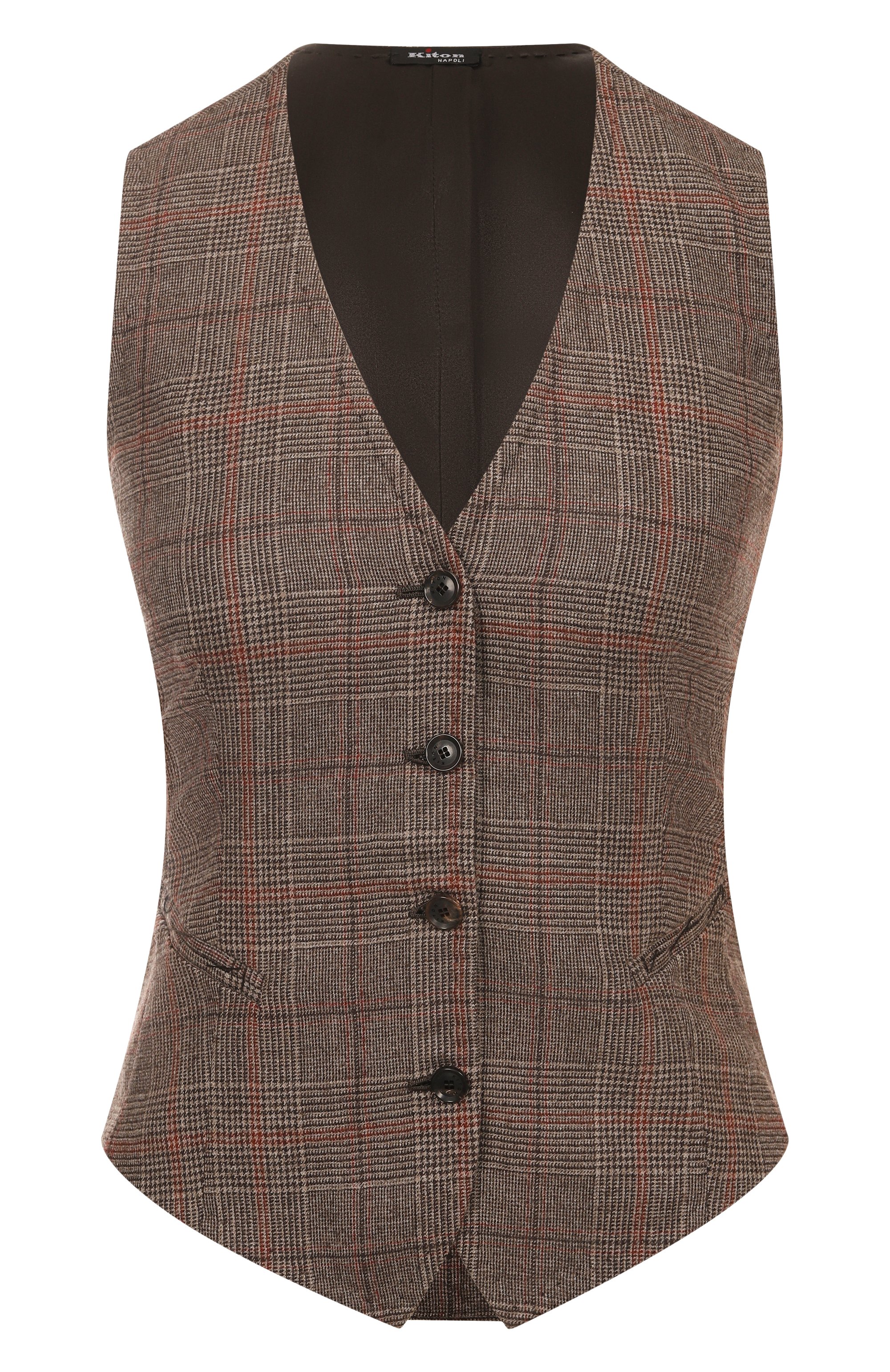 Шерстяной жилет KITON, арт. D47456K0571G01, ф�ото 1