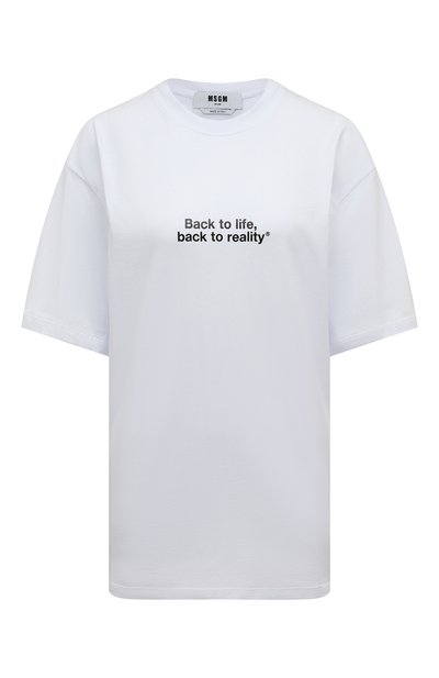 Женская хлопковая футболка MSGM, арт. 3242MDM263 227298