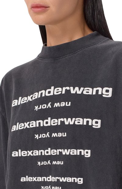 Хлопковая футболка ALEXANDER WANG, арт. UCC3261924, фото 5