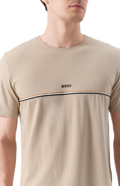 Хлопковая футболка BOSS, арт. 50515395, фото 5