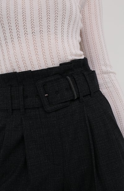 Шерстяные брюки BRUNELLO CUCINELLI темно-серого цвета по цене 153500 руб., арт. MP160P7382, фото 5 Шерстяные брюки BRUNELLO CUCINELLI, арт. MP160P7382, фото 5