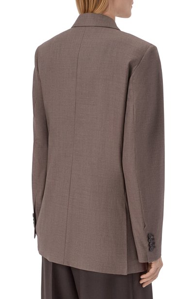 Шерстяной жакет LORO PIANA коричневого цвета по цене 512500 руб., арт. FA05954, фото 4 Шерстяной жакет LORO PIANA, арт. FA05954, фото 4