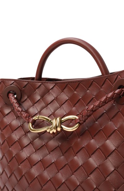 Сумка andiamo small BOTTEGA VENETA коричневого цвета по цене 568500 руб., арт. 766014/VCPP1, фото 3 Сумка andiamo small BOTTEGA VENETA, арт. 766014/VCPP1, фото 3