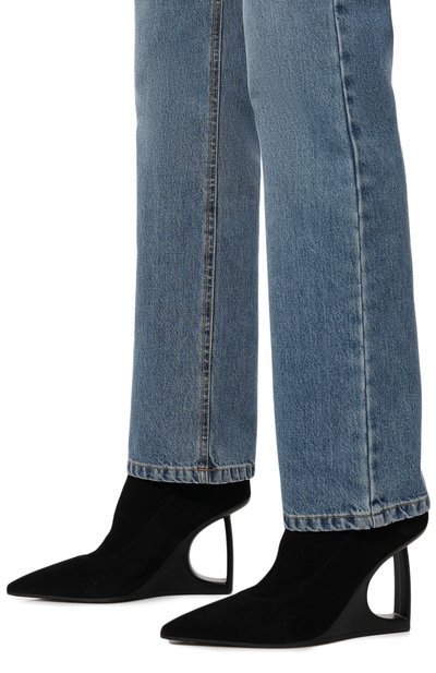 Замшевые ботильоны "d" VIC MATIE черного цвета по цене 52750 руб., арт. 1F2502D_F14C040101, фото 3 Замшевые ботильоны "d" VIC MATIE, арт. 1F2502D_F14C040101, фото 3