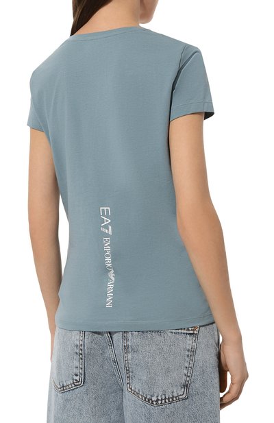 Хлопковая футболка EA7, арт. 8NTT66/TJFKZ, фото 4