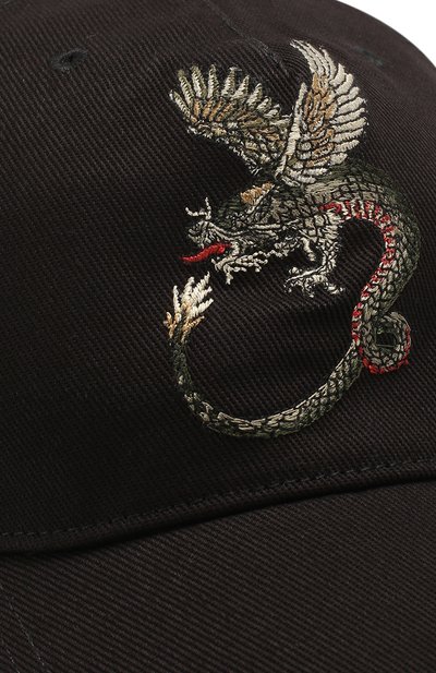 Хлопковая бейсболка ALEXANDER MCQUEEN, арт. 609922/4105Q, фото 3