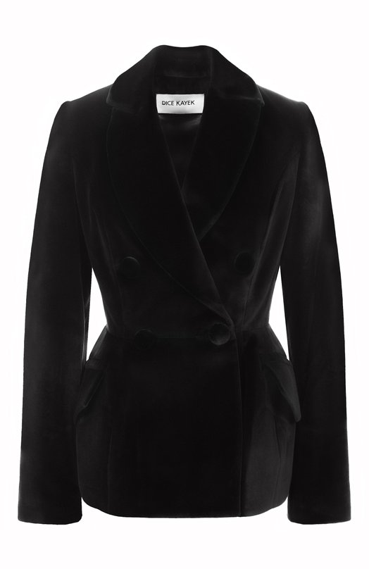 Бархатный жакет Dice Kayek FW25V521 KDF BLACK Чёрный FW25V521 KDF BLACK