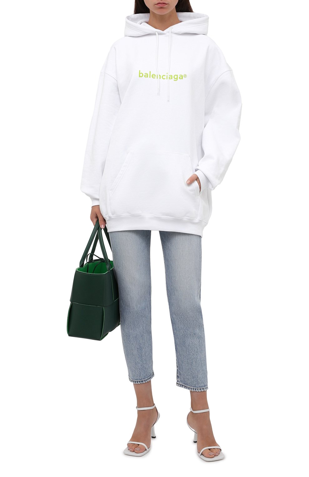 Хлопковое худи BALENCIAGA, арт. 578135/TIV55, фото 2