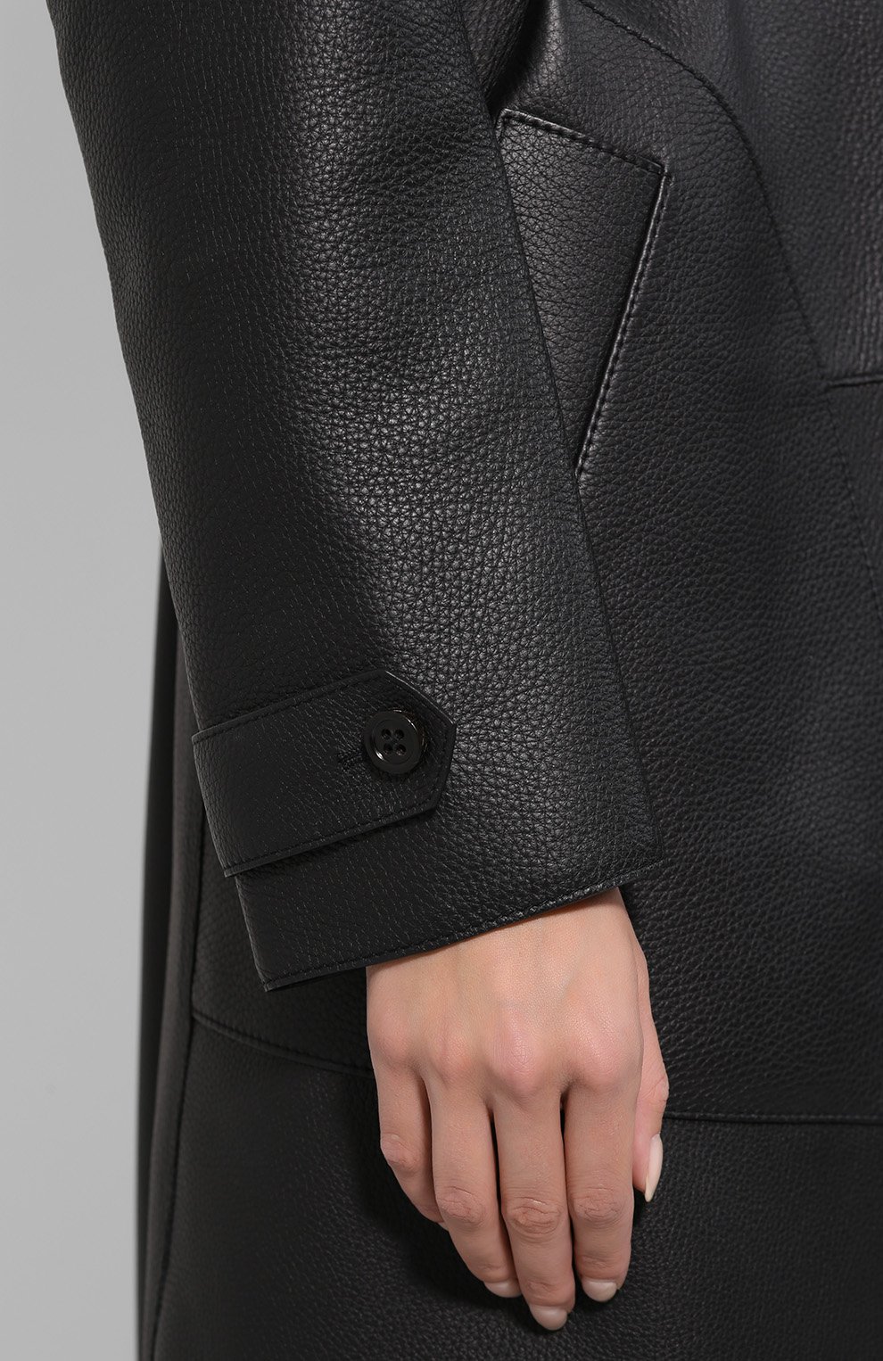 Кожаное пальто с поясом BOTTEGA VENETA, арт. 513829/V0K91, фото 6